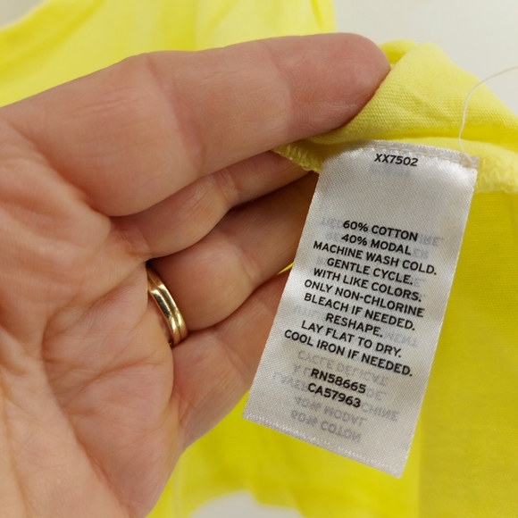 bp neon yellow cropped tank top - Picture 2 of 4